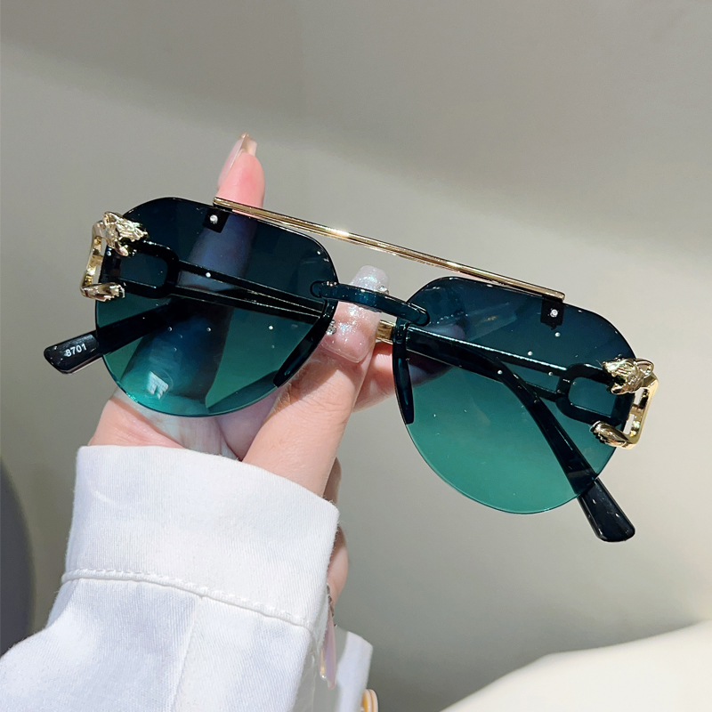 Sunglasses Aviator Polarized - KAMMPT Rimless Pilot Sunglasses Men Fashion