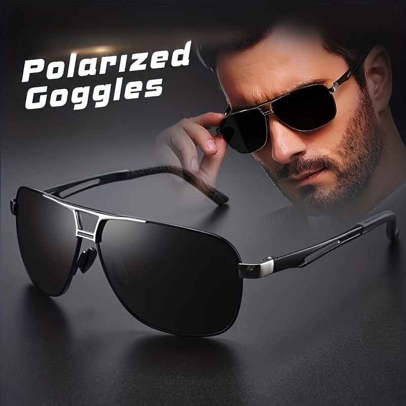 Sunglasses Aviator Polarized - Fashion Gradient Sunglasses for Men Big