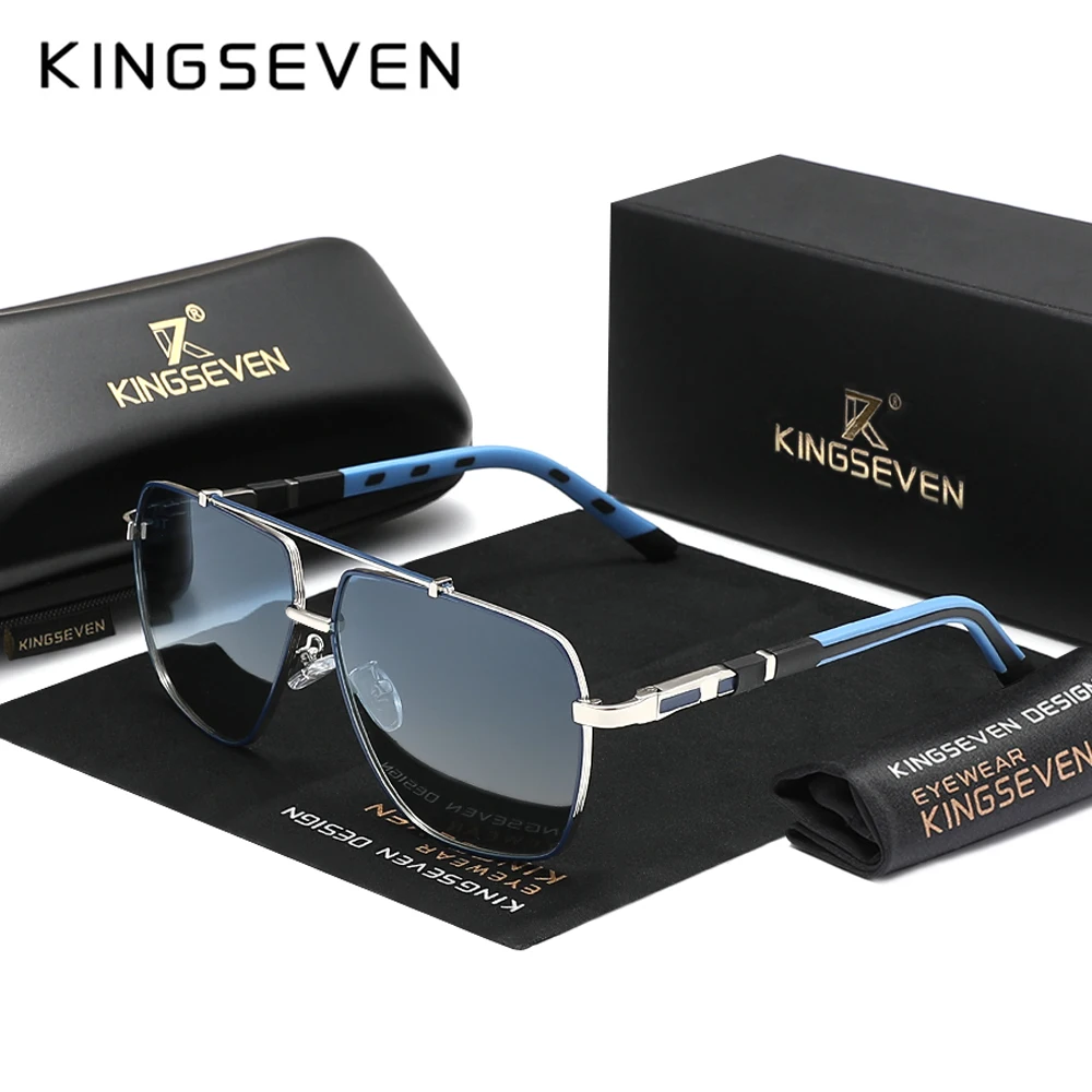 Sunglasses Aviator Polarized - KINGSEVEN New Luxury Sunglasses Men UV400