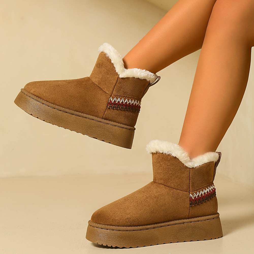 New Winter Women's Suede Snow  - Espadrille Slip On recension och pris