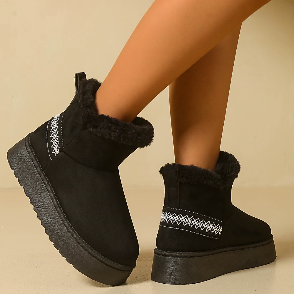 New Winter Women's Suede Snow  - Espadrille Slip On recension och pris