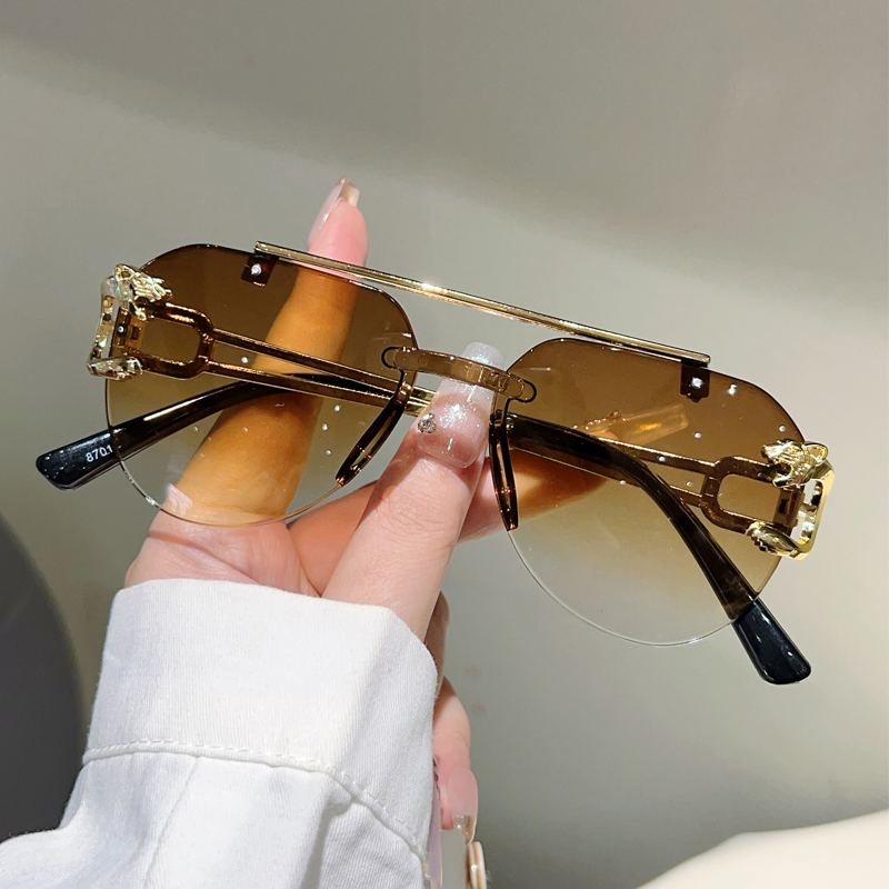 KAMMPT Rimless Pilot Sunglasse - Sunglasses Aviator Polarized recension och pris