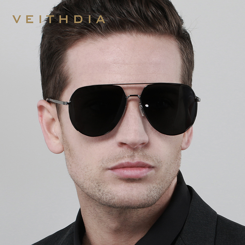 VEITHDIA Classic Brand Men's S - Sunglasses Aviator Polarized recension och pris