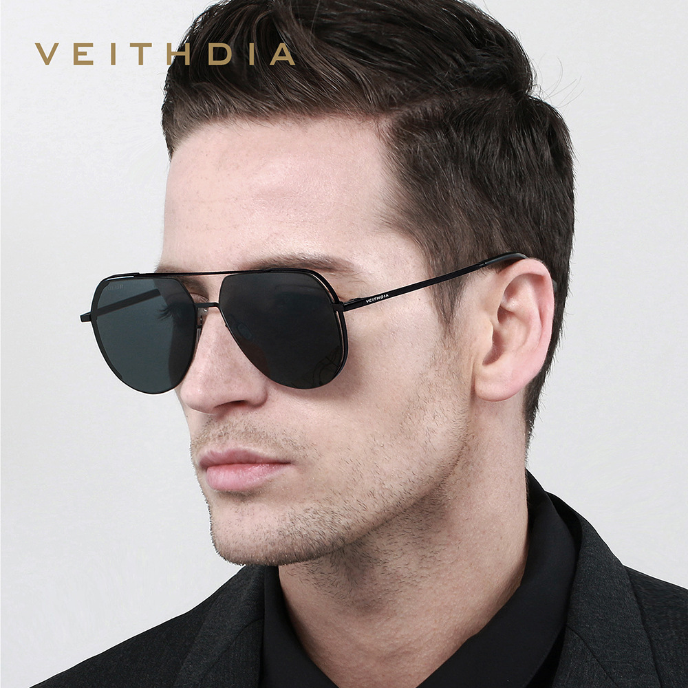 VEITHDIA Classic Brand Men's S - Sunglasses Aviator Polarized recension och pris